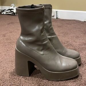 ASOS gray booties